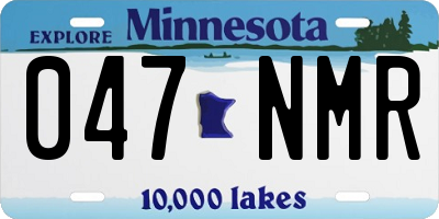 MN license plate 047NMR