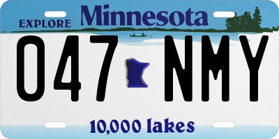 MN license plate 047NMY