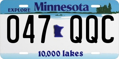 MN license plate 047QQC