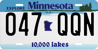MN license plate 047QQN