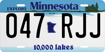MN license plate 047RJJ