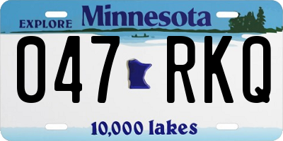 MN license plate 047RKQ