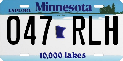 MN license plate 047RLH