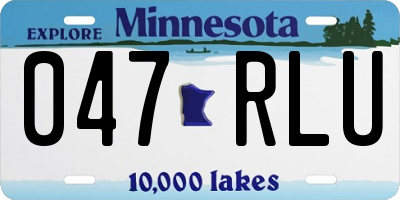 MN license plate 047RLU