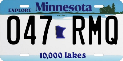 MN license plate 047RMQ