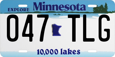 MN license plate 047TLG