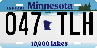 MN license plate 047TLH