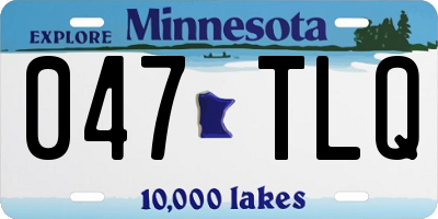 MN license plate 047TLQ