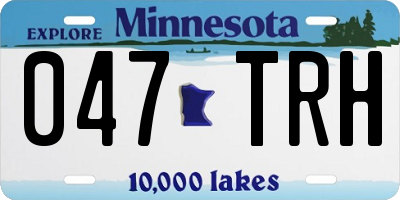 MN license plate 047TRH