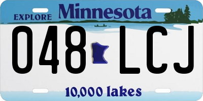 MN license plate 048LCJ