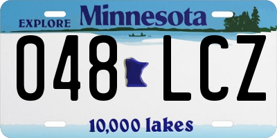 MN license plate 048LCZ