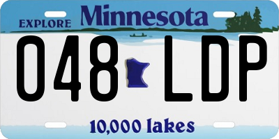 MN license plate 048LDP