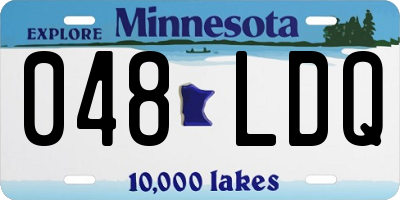 MN license plate 048LDQ
