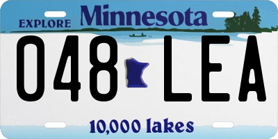 MN license plate 048LEA