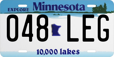 MN license plate 048LEG