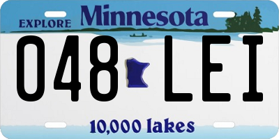 MN license plate 048LEI
