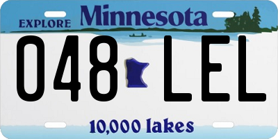 MN license plate 048LEL