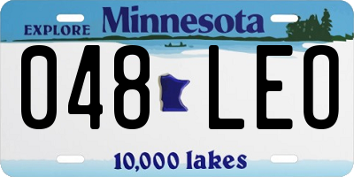 MN license plate 048LEO