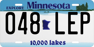 MN license plate 048LEP