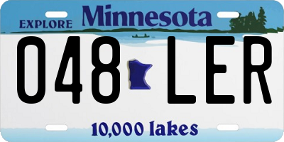 MN license plate 048LER