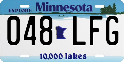 MN license plate 048LFG