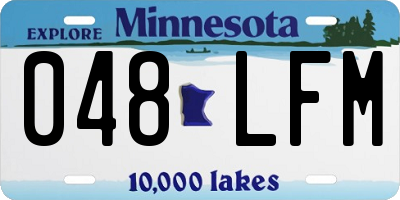 MN license plate 048LFM
