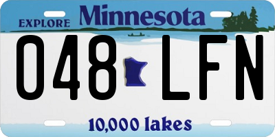 MN license plate 048LFN