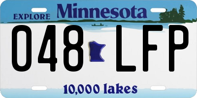 MN license plate 048LFP