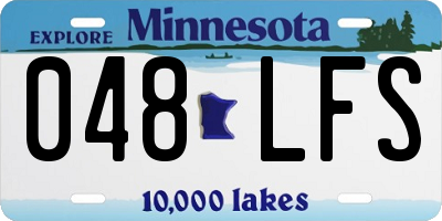 MN license plate 048LFS