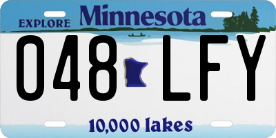 MN license plate 048LFY