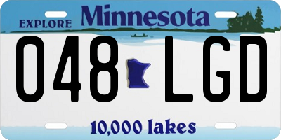 MN license plate 048LGD