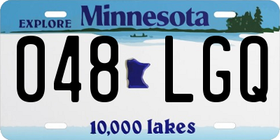MN license plate 048LGQ