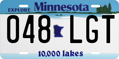 MN license plate 048LGT