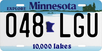 MN license plate 048LGU