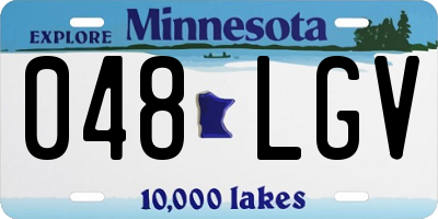MN license plate 048LGV