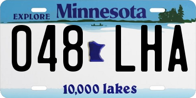 MN license plate 048LHA