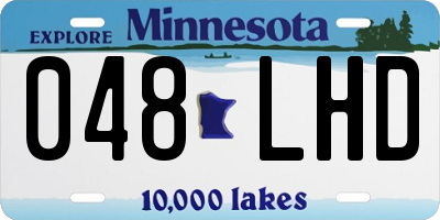 MN license plate 048LHD