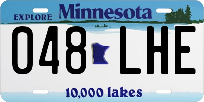 MN license plate 048LHE