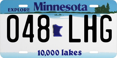 MN license plate 048LHG