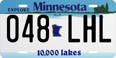 MN license plate 048LHL