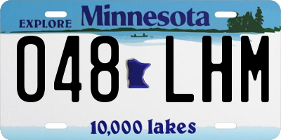 MN license plate 048LHM