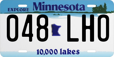 MN license plate 048LHO
