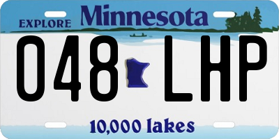 MN license plate 048LHP