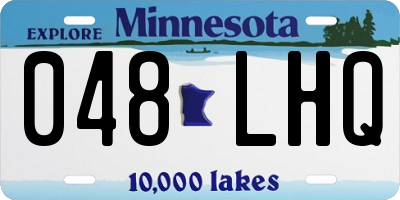 MN license plate 048LHQ