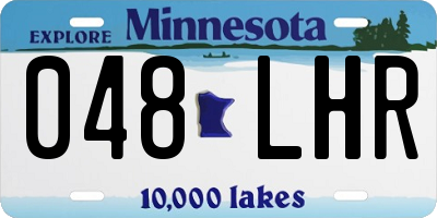 MN license plate 048LHR