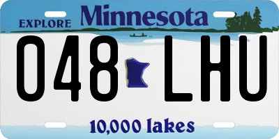 MN license plate 048LHU