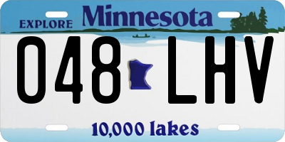 MN license plate 048LHV
