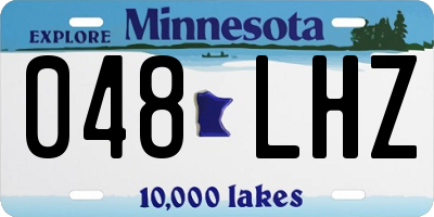 MN license plate 048LHZ