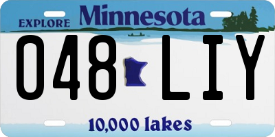 MN license plate 048LIY