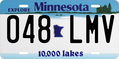 MN license plate 048LMV